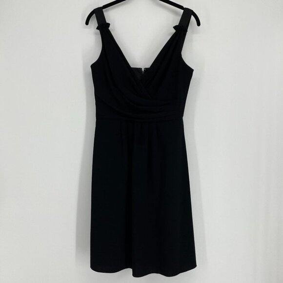 Elie Tahari  black sleeveless A line formal dress triacetate - Picture 5 of 15